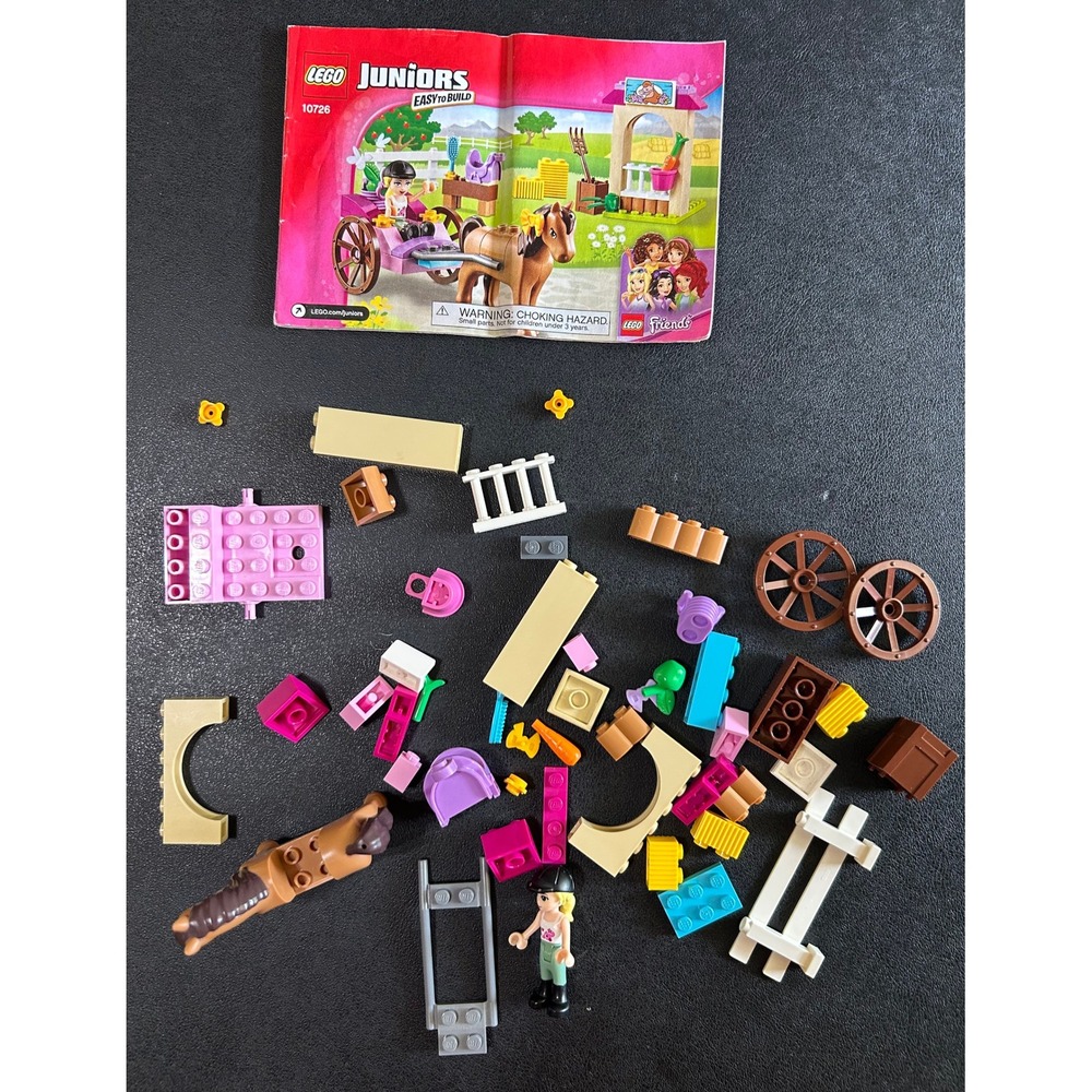 LEGO Juniors Stephanie's Horse Carriage Friends Set INCOMPLETE